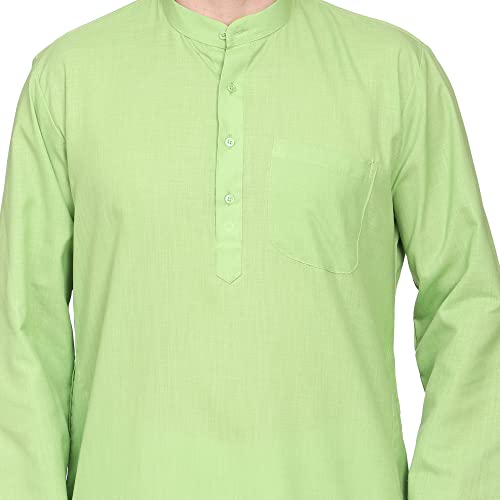 Image of ITOS365 Men Cotton Blend Kurta Pyjama Set Party Fashion Regular Ethinic Wear Indian Dress Gift for Men