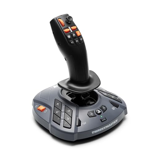 Thrustmaster SimTask FarmStick – Spezieller Joystick für Landwirtschaft & Bauwesen – 33 Aktionstasten, 3 Achsen & Daumenrad – Offiziell lizenziert für Xbox Series X|S & PC
