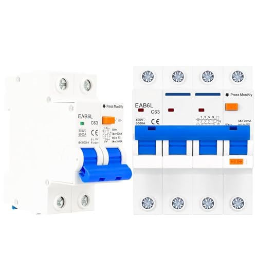Disjoncteur différentiel tetrapolaire 25A 30mA triphasé