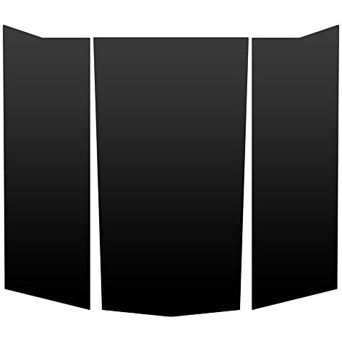 Auto Vynamics Matte Black Vinyl Hood Decal Kit - Compatible with Chevrolet 07-13 Avalanche & 07-13 Silverado 1500 Pickup - Center & Sides Cover