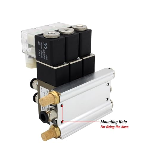 Électrovanne 4V210-08 distributeur pneumatique 5 voies base aluminium 8 stations AC220V raccord 8mm - 8