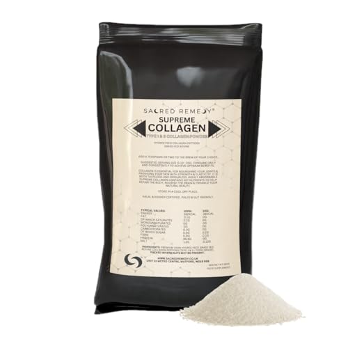 Supreme Collagen Type 1 & 3 Poudre de collagène 250 g | Peptides de collagène hydriques de qualité supérieure | Bovin nourri à l'herbe nordique de l'UE