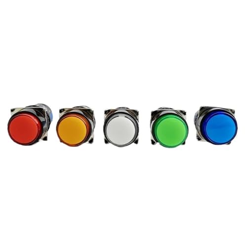 Bouton-poussoir LAY72 LA16 1NO 1NC vert momentary de 16mm pour tableau de commande