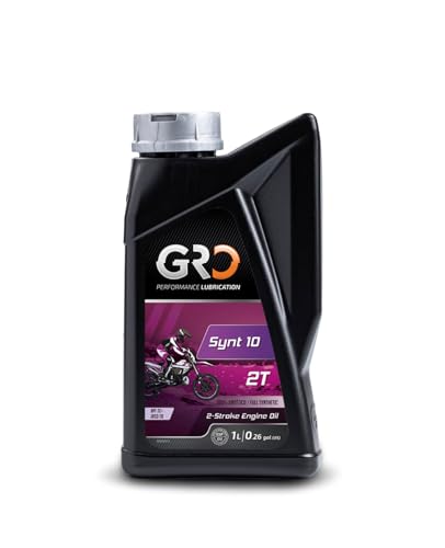 GLOBAL RACING OIL Gro SYNT 10 2T - Lubrificante 100% sintético, motores 2 tempos de alto desempenho, redução de fricção e depósitos - recomendado para sistemas de injeção - 1 L