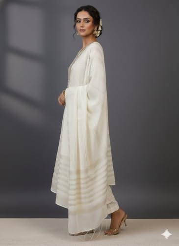 Image of LATEST DRESS MATERIAL FOR WOMEN FEBRIC TYP CHANDERI SILK