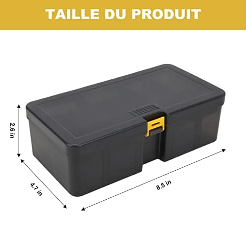 3 Boîtes à Leurres Double Couche Transparentes | Compartiments Réglables | Dragonne Incluse | Pour Pêche