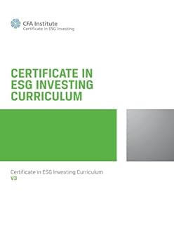 新品｜CFA ESG investing 教科書 Certificate in ESG Investing Curriculum: ESG Investing