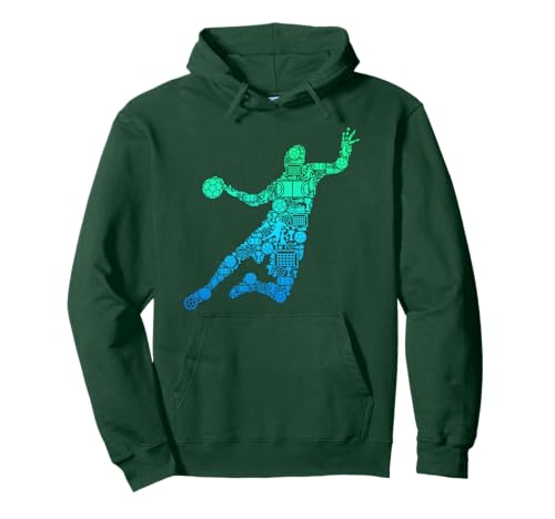Jugador de balonmano Niños Hombres Niños Sudadera con Capucha