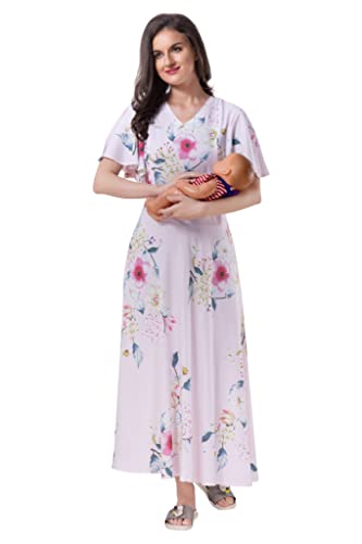 Image of AV2 Womens Viscose Maternity | Nursing |Feeding | Breast Feeding Dress with Zippers for Post Pregnancy