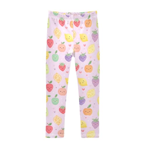 senya Girls Printed Leggings Yoga Pants Weixiao Fruit Pattern for Kids in 4t to 10 Years, 4T