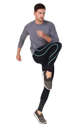 Image of ReDesign Apparels Men's Polyester Compression Pant /Tights /Megging for Gym, Running, Cycling, Yoga & All Sports
