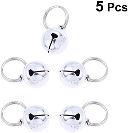 Balacoo Cat Bells for Collar Loud Jingle Bell Pendant - Non Rust Pet Tracker Anti Lost Bells Ornament for Small Medium Dogs Cats (5Pcs,18MM)