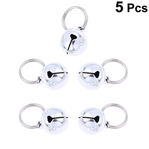 Balacoo Cat Bells for Collar Loud Jingle Bell Pendant - Non Rust Pet Tracker Anti Lost Bells Ornament for Small Medium Dogs Cats (5Pcs,18MM) - Image 9