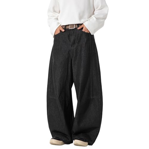 Baggy Jeans Men Vintage Barrel Jeans Men Casual Streetwear for Skater Relaxed Fit Wide Leg Denim Pants Hip Pop