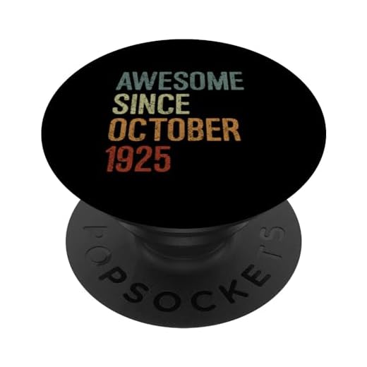 Impresionante desde octubre de 1925, regalo de cumpleaños divertido retro PopSockets PopGrip Intercambiable