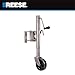 Reese Towpower 74410 Round Trailer Jack, Side Mount, 1,000 lbs. Lift Capacity, Sidewind, Bolt-On, 10 Inch Travel, 6-Inch Wheel