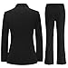 TRONSTORE Women's Velvet Suit 2 Piece Set Satin Peaked Lapel Blazer Outfits for Women Wedding Party Business-Black-3XL