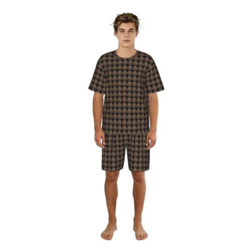 Ensemble de pyjama pour homme médaillon la silhouette élégante de nuit