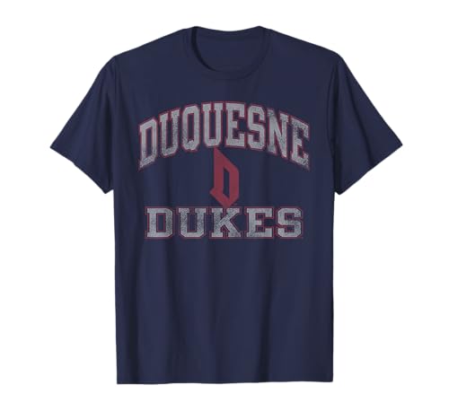 Duquesne Dukes Worn Navy Officially Licensed T-Shirt