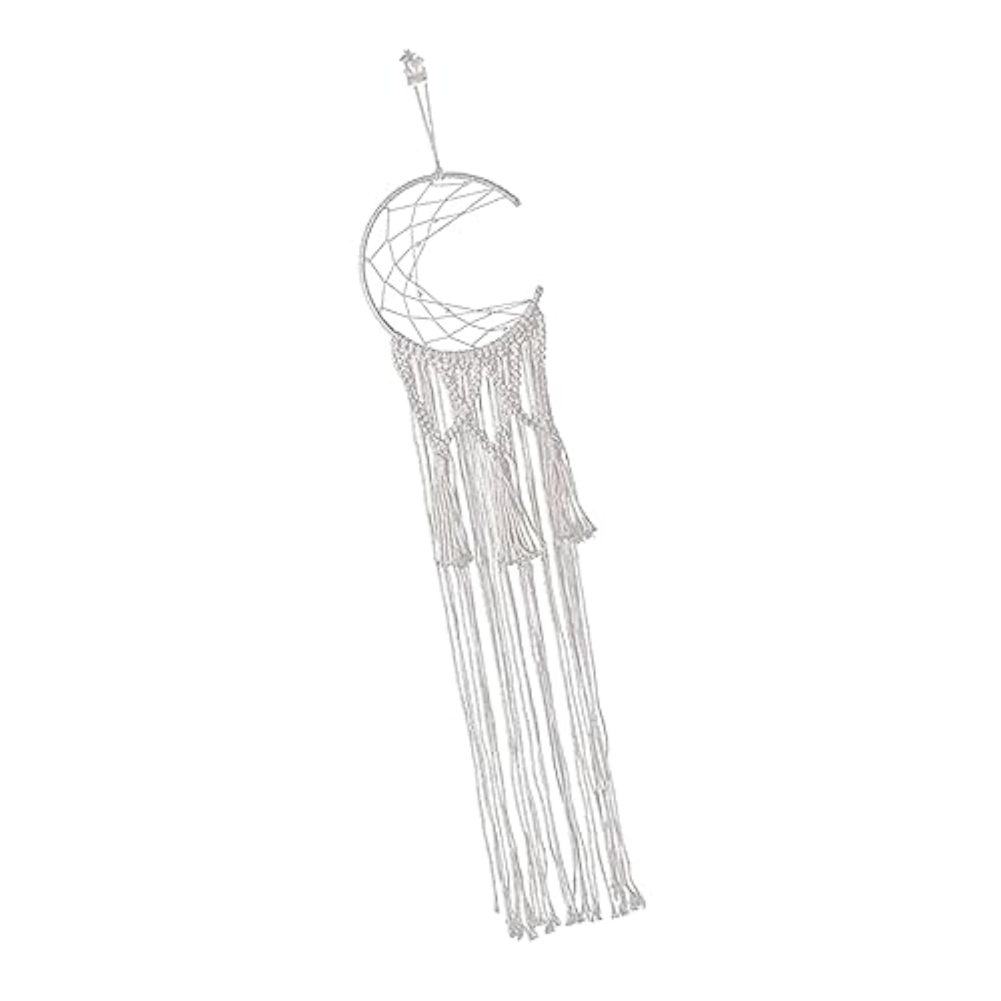 Nordic Style Macrame Wall Hanging Art Decor Moon