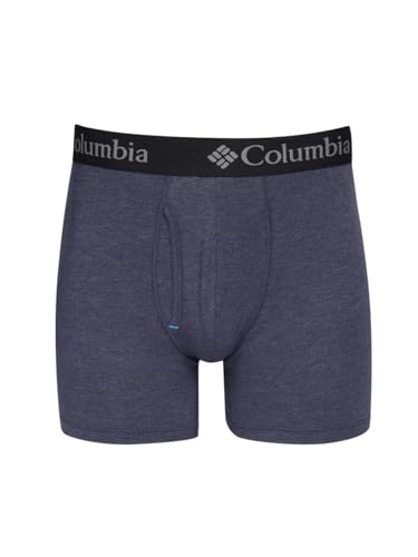 Columbia Men's Performance Stretch Boxer Briefs 3 Pair, Black/Port Royale/India Ink, XX-Large2