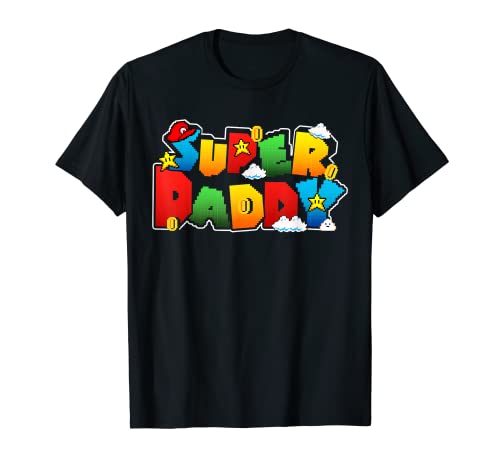 Gamer Super Daddy Funny Gamer Regalos para papá Camiseta