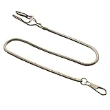 Pratique au quotidien : cette chaîne de montre en métal est conçue for les hommes recherchant une solution fonctionnelle et élégante for transporter leur montre de poche, alliant praticité et style.