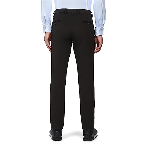 Image of Siea Casual Solid Khakis in Brown