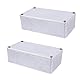 LKRXW 2 Stück 1590N1 125B Gitarren Effektpedal Gehäuse Stompbox Aluminium-Druckguss-Gehäuse Elektronik Projektgehäuse Metall Druckguss Alu Gehäuse Gitarreneffektpedal 122mmx66mmx39,5mm