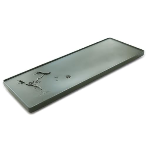 Tea Set Natural Tian Luo Green Tea Tray Hand-Carved Stone Tea Table Tea Room Simple Home Office Tea Tray Chinese Tea Set(70 * 30 * 3cm) (70 * 30 * 3cm)