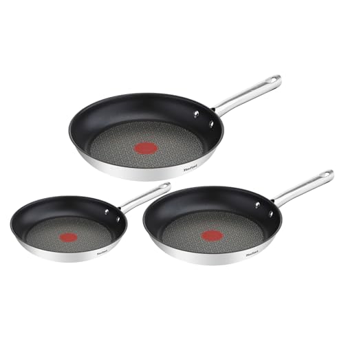 Tefal Duetto Lot de 3 po&ecirc;les inox