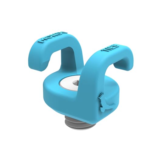 KONDOR BLUE x Armando Ferreira | XL Mondo Ties Cable Management Clips Cable Organizer for Camera Rigs (5-Pack) | 3/8-16 Mount Holds 3 to 6 Cables Routes Any Direction Mini EVA Case | Blue