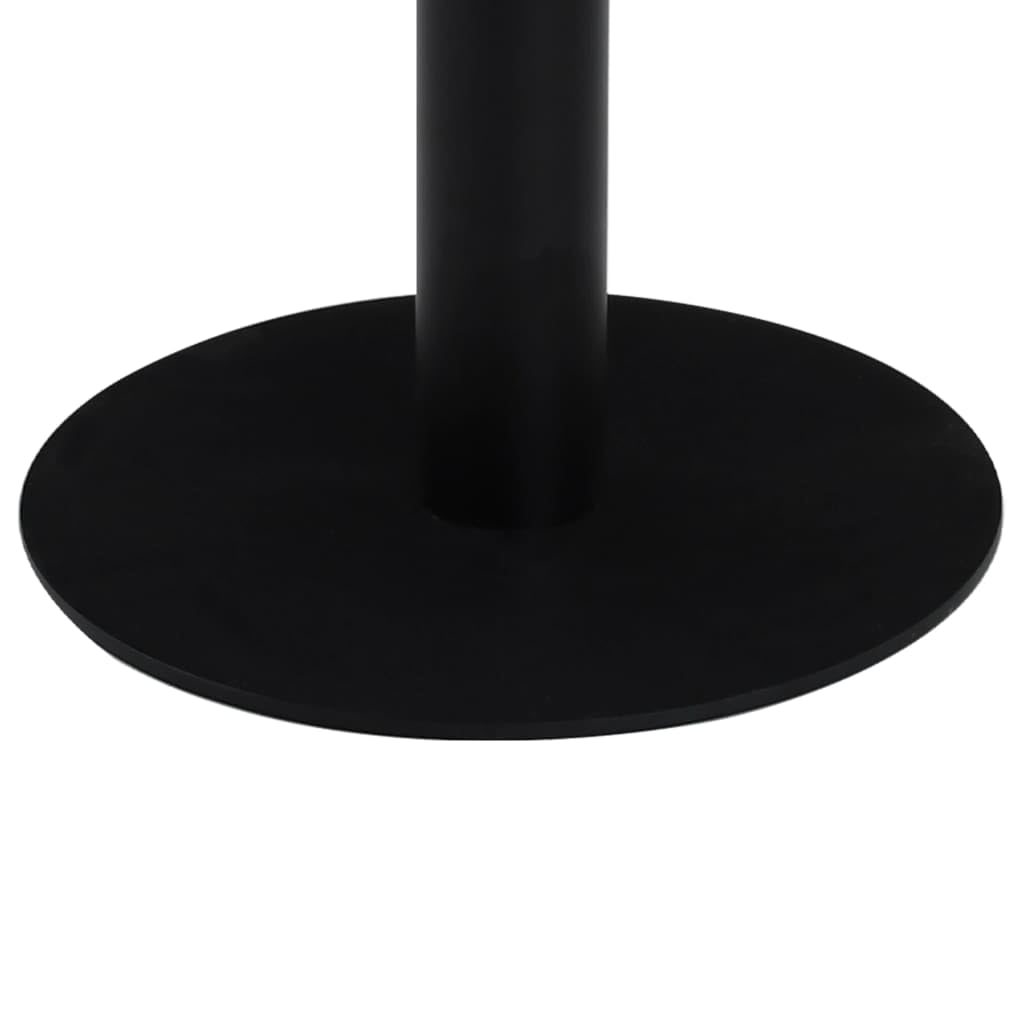Mesa de restaurante de 50 cm, redonda de MDF y acero, mesa de café pequeña para 2 personas, mesa de cocina para casa, restaurante, cafetería y bar