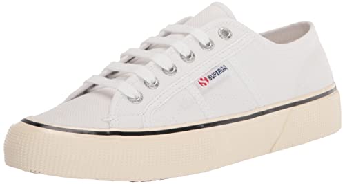 Superga Women's 2490 Bold Sneaker, White/Black, 6