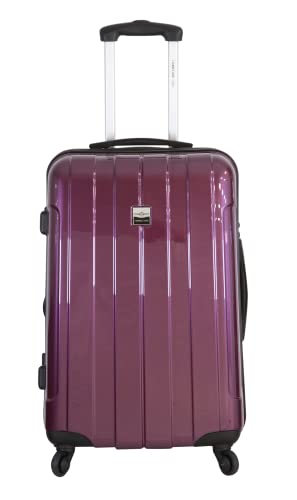 Valise cabine rigide Bahamas Prune en polycarbonate de la marque Générique France