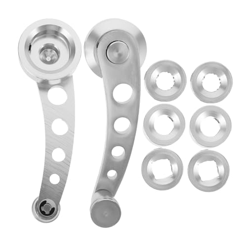 Alipis 1 Pair Manual Car Window Handle Durable Aluminum Alloy Crank Handles for Operation Ergonomic Design for Enhanced Driving Comfort Compatible with Various Vehicle Models