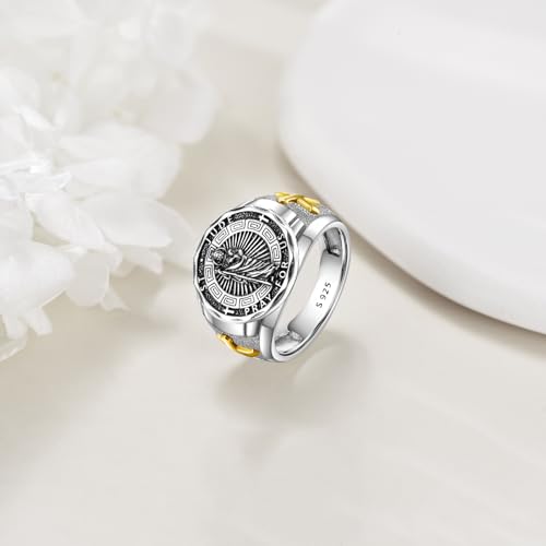 YFN Patron Saint Ring Sterling Silver Religious Protector Ring Jewelry Gifts for Women Men2
