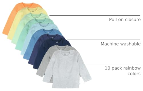 Image of HonestBaby Baby Long Sleeve T-Shirts (10-Pack)