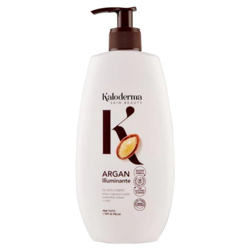 Kaloderma Fluida Corpo Argan Illuminante per Tutti i Tipi di Pelle, 400 ml