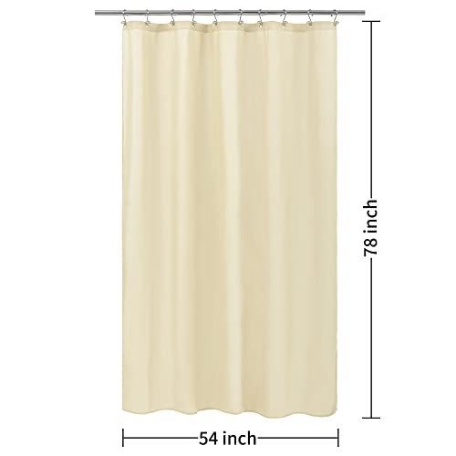 Image of ALYVIA SPRING 54x78 Stall Waterproof Fabric Shower Curtain or Liner Cream