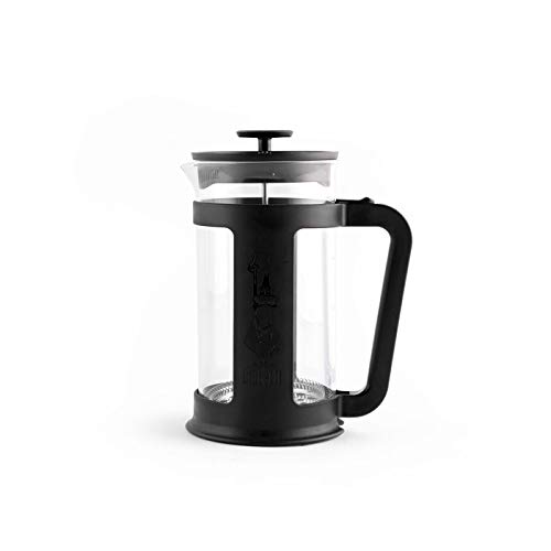 Image of Bialetti French Press Coffee and Tea Maker (6583), Coffee Press, Borosilicate Glass Container, 8Cup Cafetiere with Plunger Filter System - 1Ltr