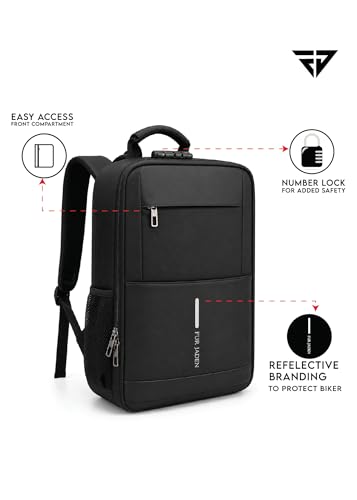Image of FUR JADEN 35L Travel Professional Backpack with 15.6 Inch Laptop Compartment I 3 Large Compartments I Organizer Pockets I For Men Women Boys Girls I School and College Bagpack