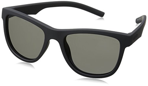 Polaroid Sunglasses (Safilo Group) Kids' PLD8018/S Rectangular Sunglasses, Blue Transparent/Polarized Gray Blue Mirrored, 47mm, 17mm