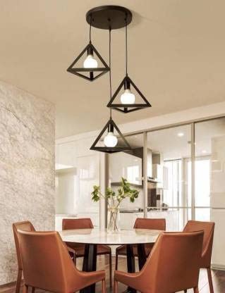 ONLINE GENERATION Pendant Geometric Triangle Shape Ceiling Hanging Lamp Home Decorative Modern Light Kitchen Hall Cafe Shop Living Room Bedroom Hallway,Roof Lighting Hanging lamp