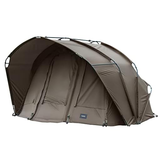 MK-Angelsport 1-2 Personen Karpfenzelt Angelzelt Bivvy Fort Knox 2.0 Anglerzelt - 160cm hohe Innenkabine - 3,02x2,92x1,65m groß 3