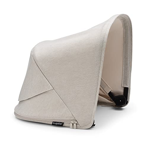 Bugaboo Fox 5 Sun Canopy Misty White with UPF 50 Sun Protection Treatment and Peekaboo Panel
