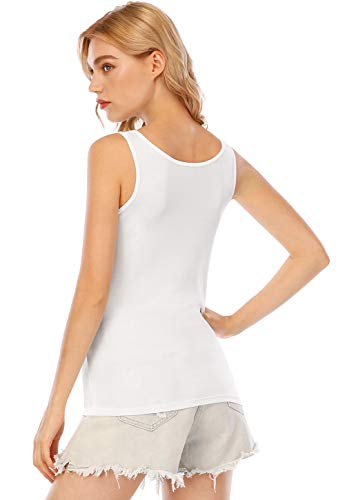 Orrpally Basic Tank Tops for Women Undershirts Tanks Top Lightweight Camis Tank Tops 4-Pack3
