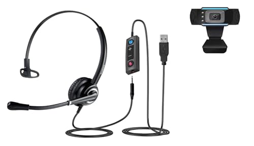 Fanvil - HT302-U USB Dual Headset, Dual mic noise reduction, HD audio, All-day comfort