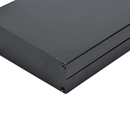Caja de aluminio para proyectos electrónicos 33x114x150 mm negra miniatura 2