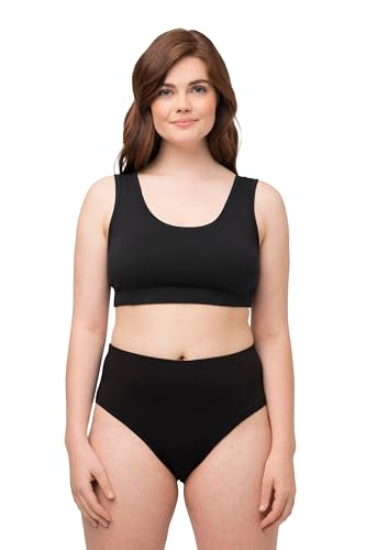 Ulla Popken Damen Bustier T-Shirt-BH, rot, 50-52